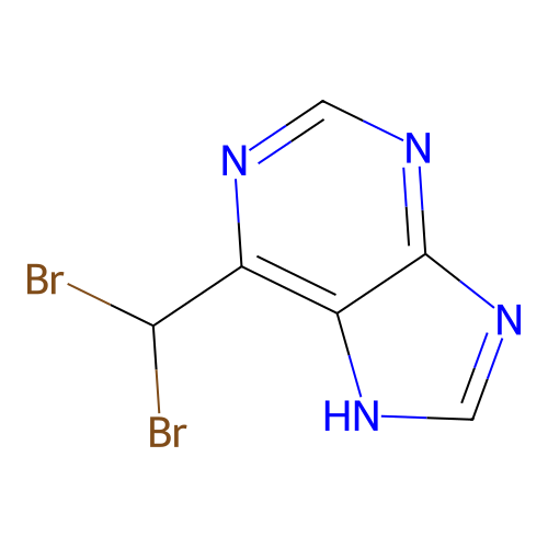 6-(dibromomethyl)-7H-purine structure