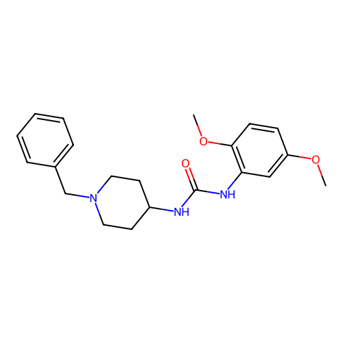 1-(1-Benzylpiperidin-4-yl)-3-(2,5-dimethoxyphenyl)urea structure