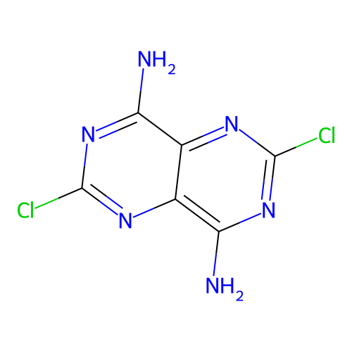 2,6-Dichloropyrimido[5,4-d]pyrimidine-4,8-diamine structure