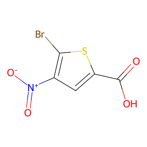 5-Bromo-4-nitrothiophene-2-carboxylic acid structure