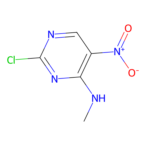 2-chloro-N-methyl-5-nitropyrimidin-4-amine structure
