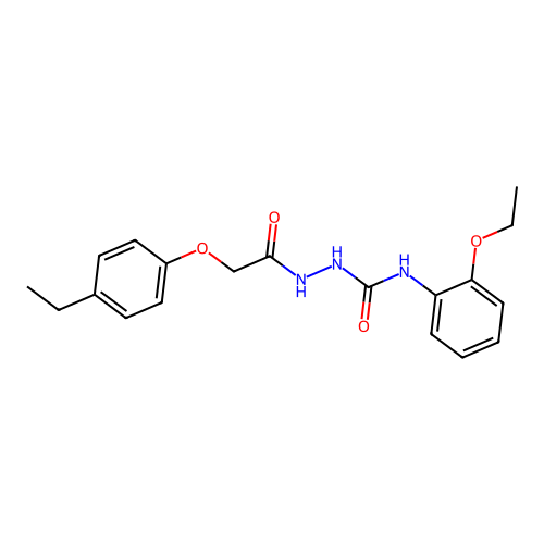 1-(2-(4-Ethylphenoxy)acetyl)-4-(2-ethoxyphenyl)semicarbazide structure
