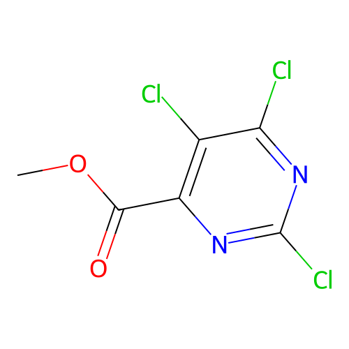 Methyl 2,5,6-trichloropyrimidine-4-carboxylate structure