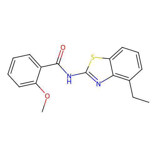 N-(4-ethyl-1,3-benzothiazol-2-yl)-2-methoxybenzamide structure