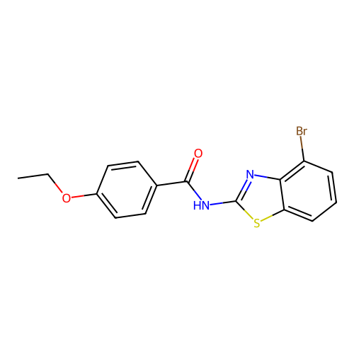 N-(4-bromo-1,3-benzothiazol-2-yl)-4-ethoxybenzamide structure