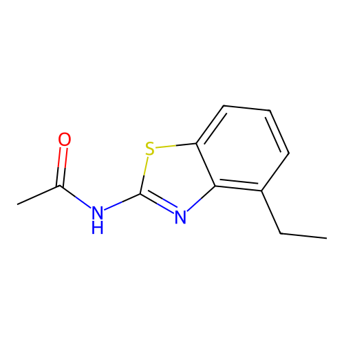 N-(4-ethyl-1,3-benzothiazol-2-yl)acetamide structure
