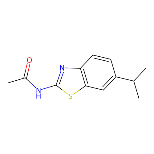 N-(6-isopropylbenzo[d]thiazol-2-yl)acetamide structure