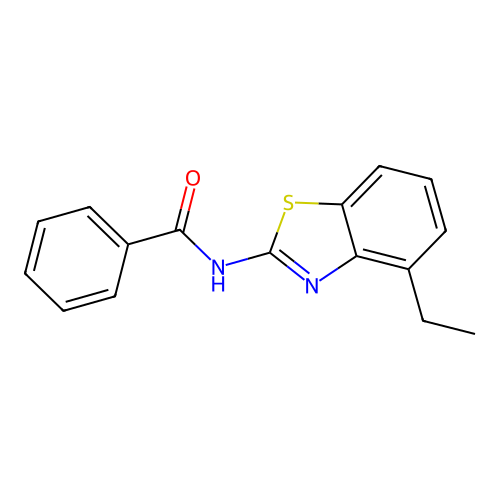 N-(4-ethyl-1,3-benzothiazol-2-yl)benzamide structure