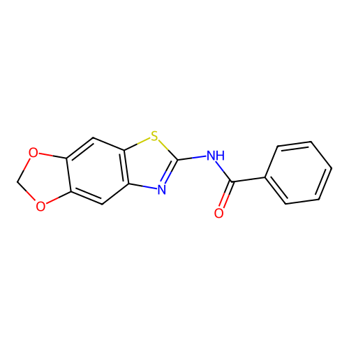 N-([1,3]dioxolo[4,5-f][1,3]benzothiazol-6-yl)benzamide structure