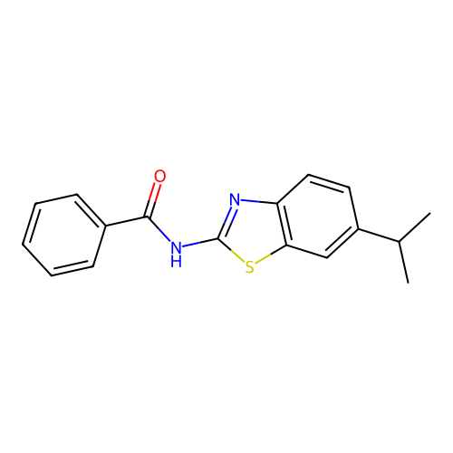 N-(6-isopropylbenzo[d]thiazol-2-yl)benzamide structure