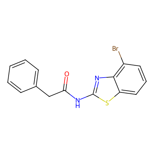 N-(4-bromo-1,3-benzothiazol-2-yl)-2-phenylacetamide structure