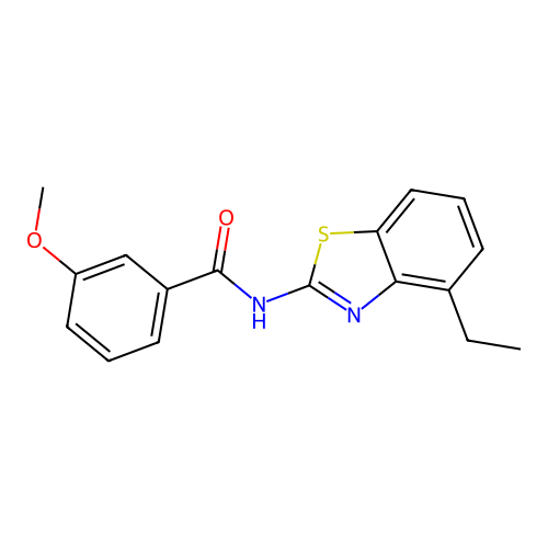 N-(4-ethyl-1,3-benzothiazol-2-yl)-3-methoxybenzamide structure