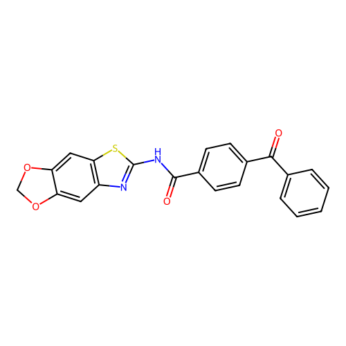 4-benzoyl-N-([1,3]dioxolo[4,5-f][1,3]benzothiazol-6-yl)benzamide structure