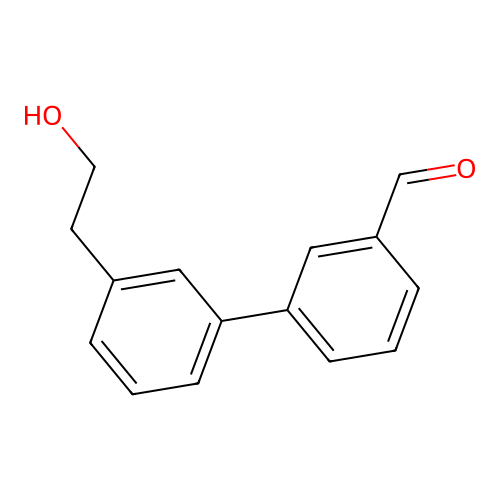 3'-(2-Hydroxy-ethyl)-biphenyl-3-carbaldehyde structure