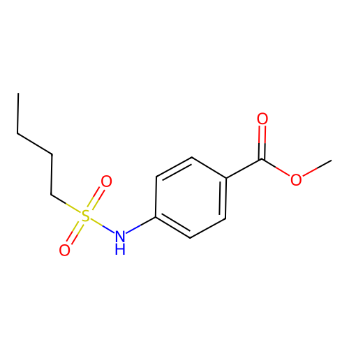 Methyl 4-(butane-1-sulfonamido)benzoate structure