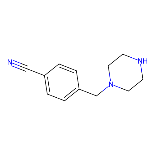 4-[(Piperazin-1-yl)methyl]benzonitrile structure