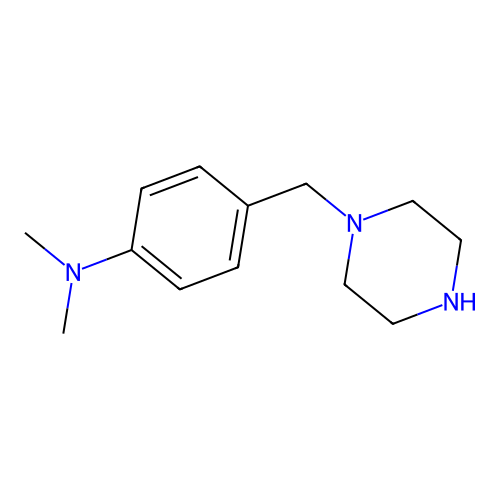 N,N-dimethyl-4-(piperazin-1-ylmethyl)aniline structure