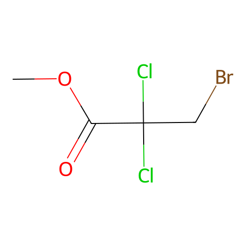 Propanoic acid, 3-bromo-2,2-dichloro-, methyl ester structure