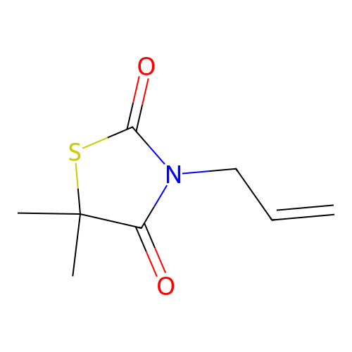 2,4-Thiazolidinedione, 5,5-dimethyl-3-(2-propenyl)- structure