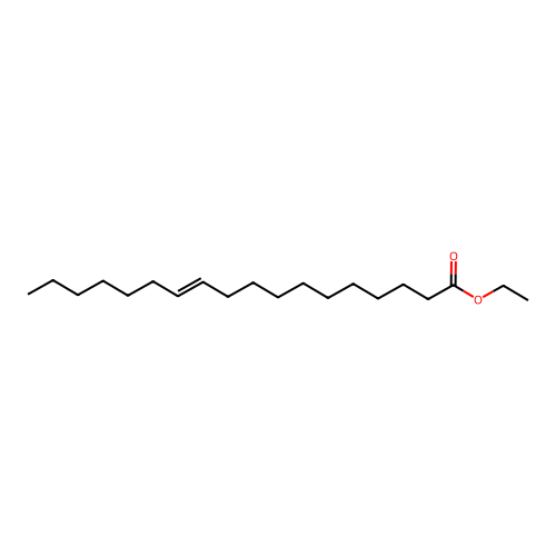 11-Octadecenoic acid, ethyl ester, (E)- structure