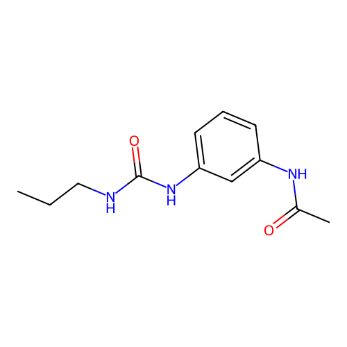 N-[3-(propylcarbamoylamino)phenyl]acetamide structure