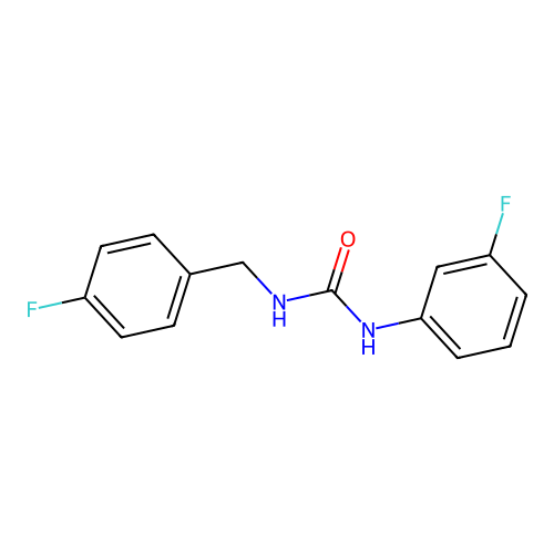 1-(3-Fluorophenyl)-3-[(4-fluorophenyl)methyl]urea structure
