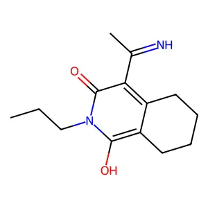 5,6,7,8-Tetrahydro-3-hydroxy-4-(1-iminoethyl)-2-propylisoquinolin-1(2H)-one structure
