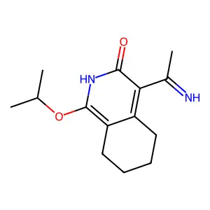 3(2H)-Isoquinolinone, 5,6,7,8-tetrahydro-4-(1-iminoethyl)-1-(1-methylethoxy)- structure