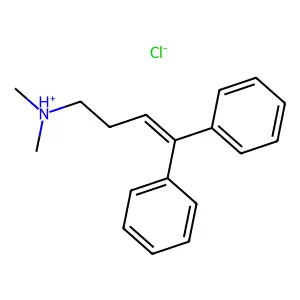 3-Butenylamine, N,N-dimethyl-4,4-diphenyl-, hydrochloride structure