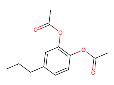 1,2-Diacetoxy-4-propylbenzene structure
