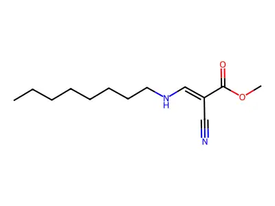 Methyl 2-cyano-3-(octylamino)prop-2-enoate structure