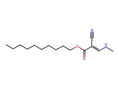 Decyl 2-cyano-3-(methylamino)prop-2-enoate structure