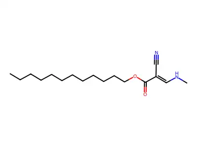 Dodecyl 2-cyano-3-(methylamino)prop-2-enoate structure