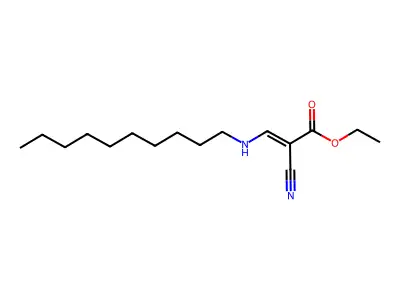 Ethyl 2-cyano-3-(decylamino)prop-2-enoate structure