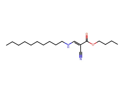 Butyl 2-cyano-3-(decylamino)prop-2-enoate structure