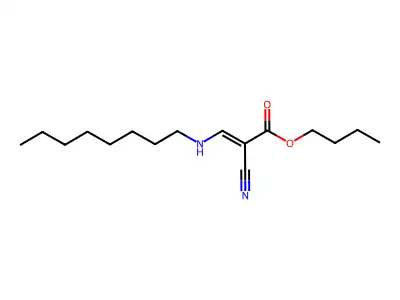 Butyl 2-cyano-3-(octylamino)prop-2-enoate structure