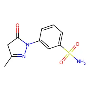 M-(4,5-Dihydro-3-methyl-5-oxo-1H-pyrazol-1-YL)benzenesulfonamide structure