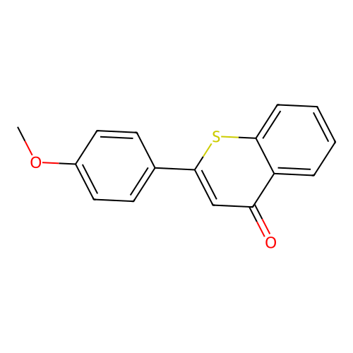 2-(4-methoxyphenyl)-4H-thiochromen-4-one structure