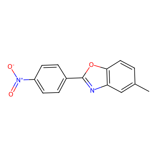 5-Methyl-2-(4-nitrophenyl)-1,3-benzoxazole structure