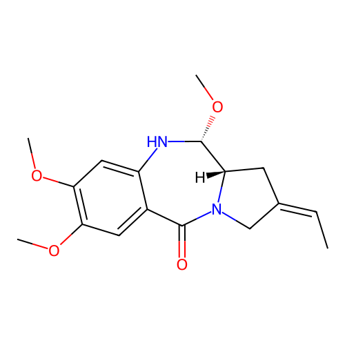 Tomaymycin 11-methylether structure