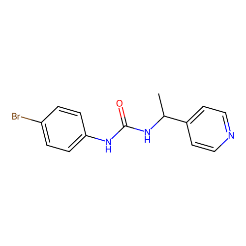 1-(4-Bromophenyl)-3-(1-pyridin-4-ylethyl)urea structure