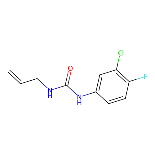 1-(3-Chloro-4-fluorophenyl)-3-prop-2-enylurea structure