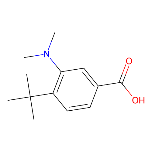 4-Tert-butyl-3-(dimethylamino)benzoic acid structure