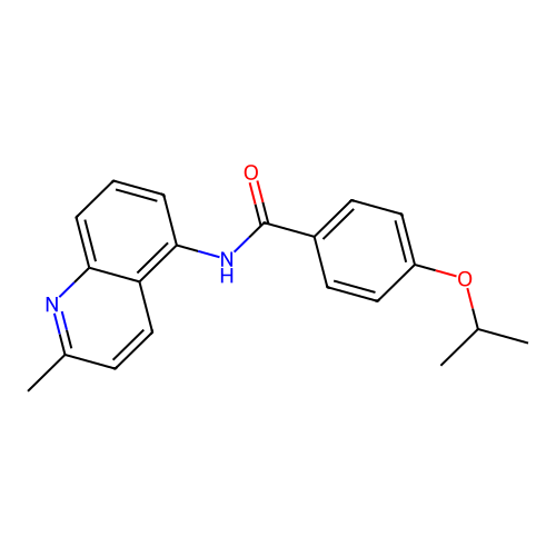 4-isopropoxy-N-(2-methylquinolin-5-yl)benzamide structure