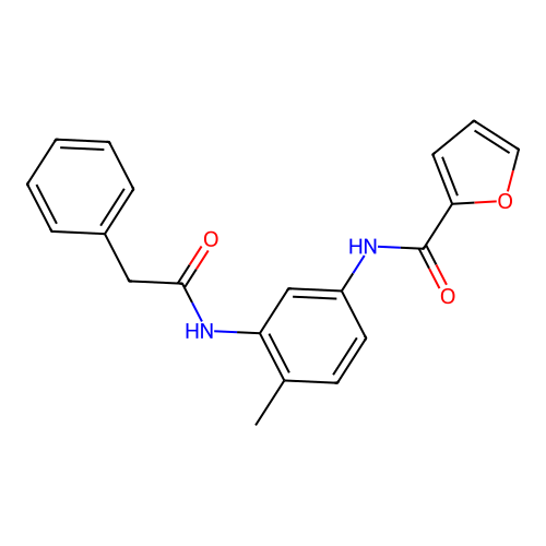 N-{4-methyl-3-[(phenylacetyl)amino]phenyl}-2-furamide structure