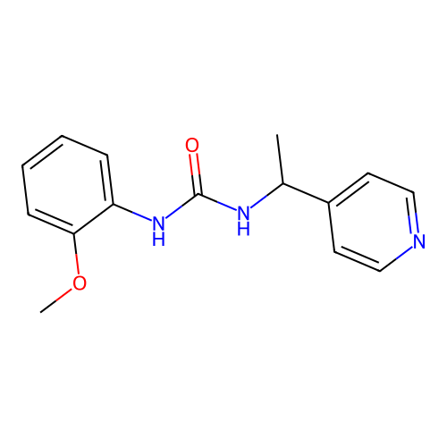 1-(2-Methoxyphenyl)-3-(1-pyridin-4-ylethyl)urea structure