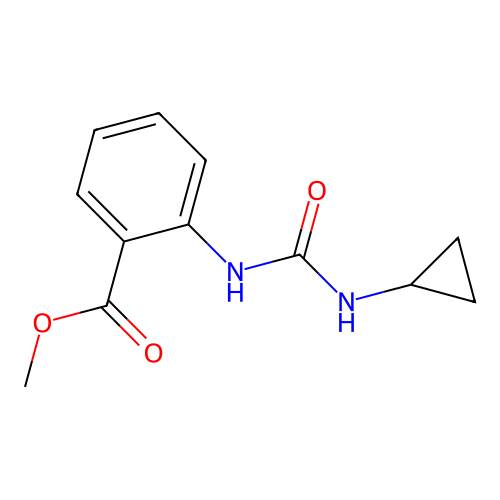 Methyl 2-{[(cyclopropylamino)carbonyl]amino}benzoate structure