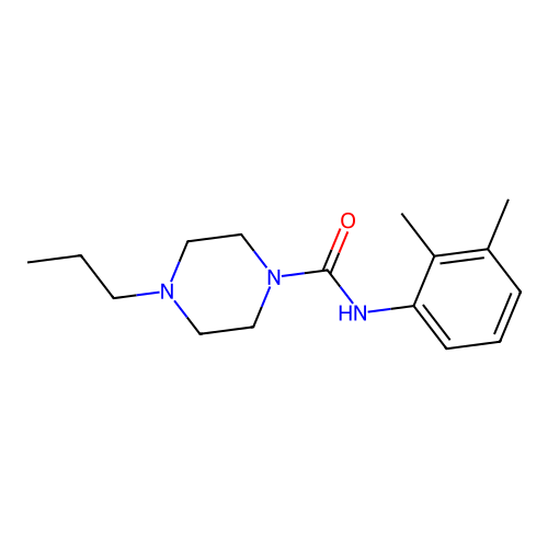 N-(2,3-dimethylphenyl)-4-propylpiperazine-1-carboxamide structure