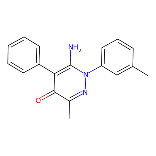 4(1H)-Pyridazinone, 6-amino-3-methyl-1-(3-methylphenyl)-5-phenyl- structure