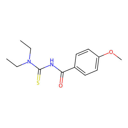 Benzamide, N-[(diethylamino)thioxomethyl]-4-methoxy- structure